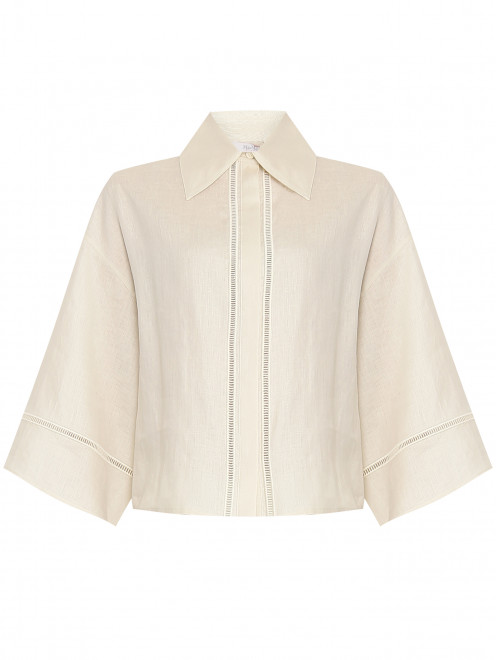 Блуза свободного кроя из льна Max Mara - Общий вид