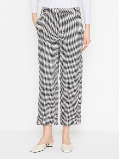 Брюки в гусиную лапку Max Mara - МодельВерхНиз