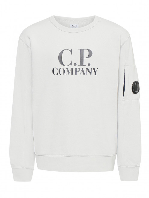 Толстовка из хлопка с логотипом C.P. Company - Общий вид