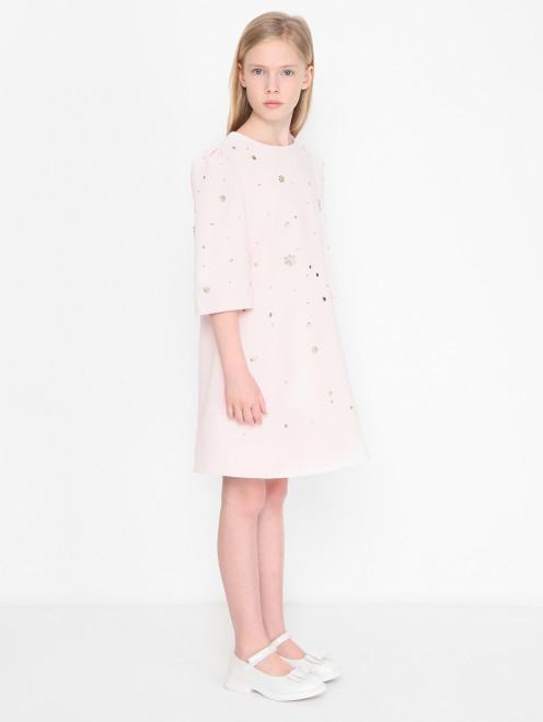 Платье свободного кроя с кристалами Elie Saab - МодельВерхНиз