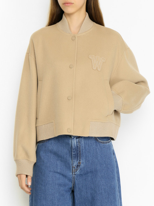 Бомбер из шерсти Weekend Max Mara - МодельВерхНиз