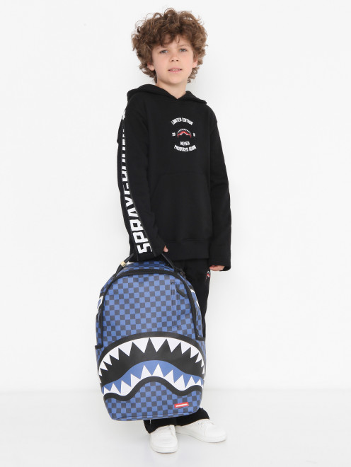 Комбинированный рюкзак с принтом Sprayground - МодельОбщийВид