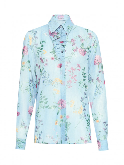 Блуза с цветочным узором Ermanno Scervino - Общий вид