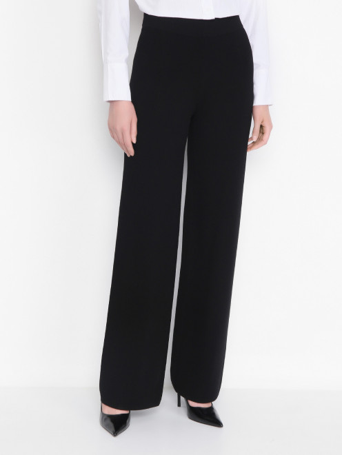 Брюки трикотажные прямого кроя Max Mara - МодельВерхНиз