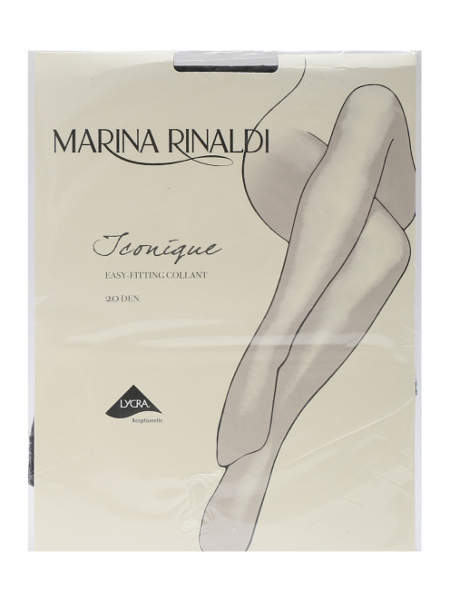 Колготки черные 20 den с кружевными вставками Marina Rinaldi - Общий вид