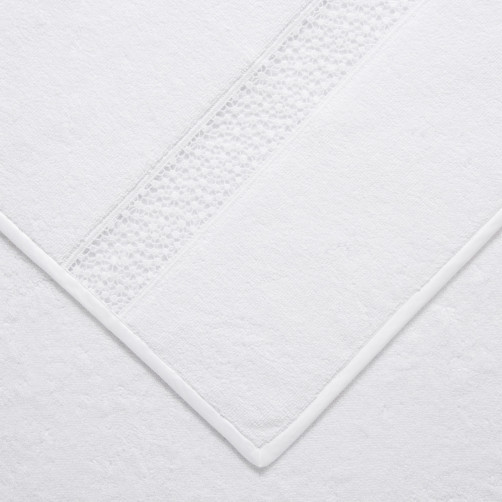 Полотенце из хлопковой махровой ткани с кружевной вставкой 60 x 110 Frette - 503934 Полотенце из хлопковой махровой ткани с кружевной вставкой  Деталь