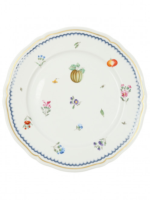Тарелка десертная с узором и фигурной окантовкой Ginori 1735 - Общий вид