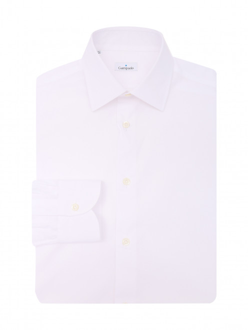 Рубашка из хлопка однотонная Giampaolo - Общий вид