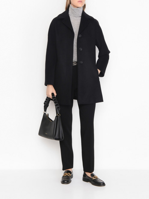 Полупальто из шерсти с карманами Max Mara - МодельОбщийВид