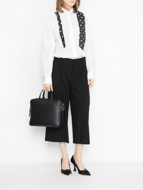 Сумка из кожи Weekend Max Mara - МодельОбщийВид