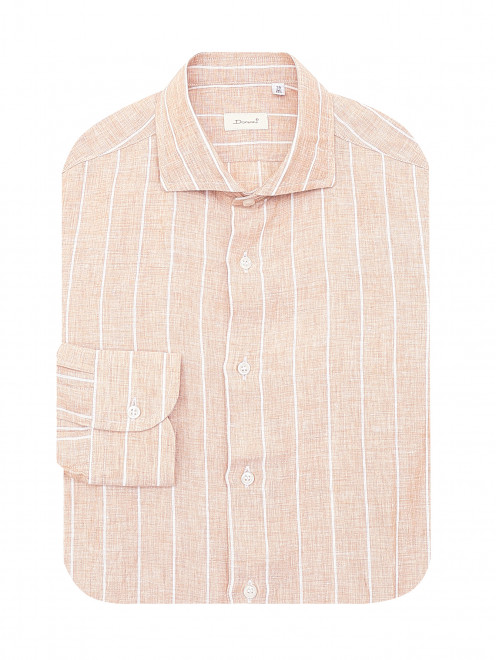 Рубашка из льна с узором "Полоска" Doriani Cashmere - Общий вид