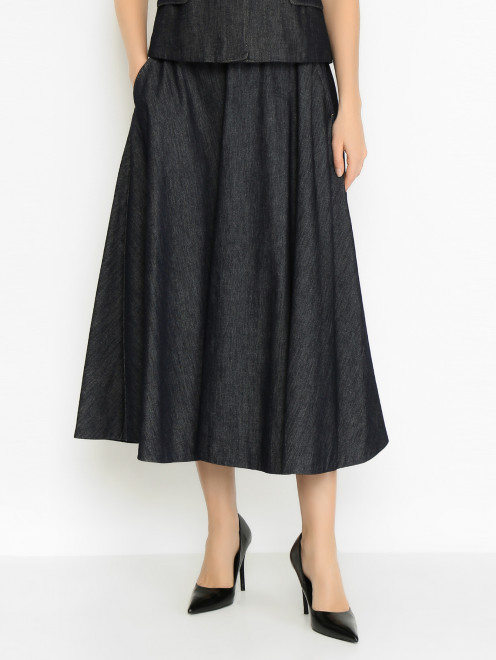 Юбка-миди из денима Max Mara - МодельВерхНиз