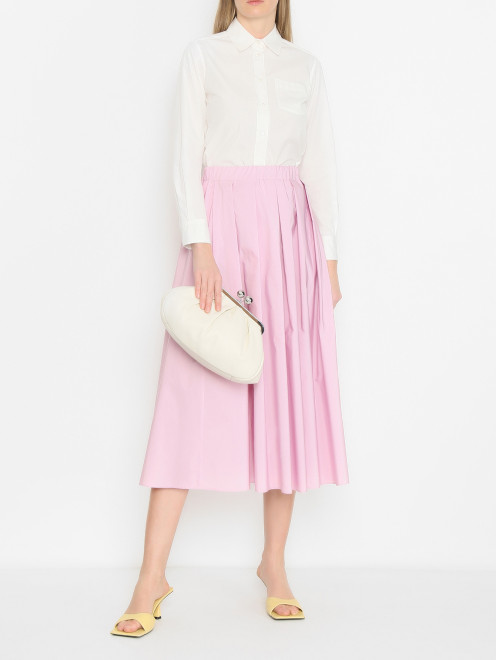 Сумка из гладкой кожи Weekend Max Mara - МодельОбщийВид