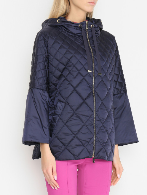 Стеганая куртка на молнии с капюшоном Luisa Spagnoli - МодельВерхНиз
