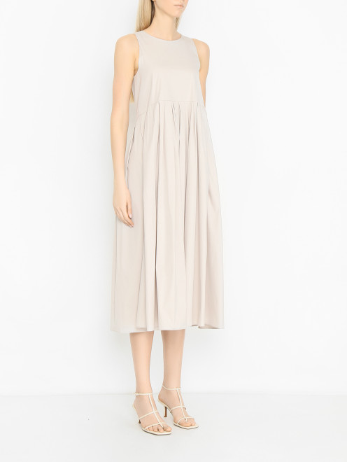 Платье-миди из хлопка Max Mara - МодельВерхНиз