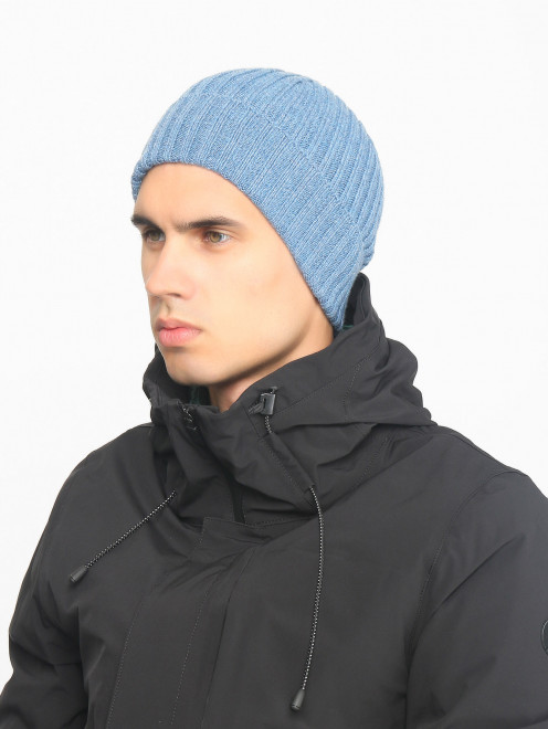 Шапка-бини из кашемира Piacenza Cashmere 1733 - МодельОбщийВид