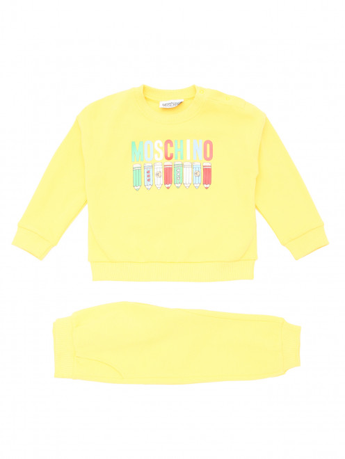 Спортивный костюм с принтом Moschino - Общий вид