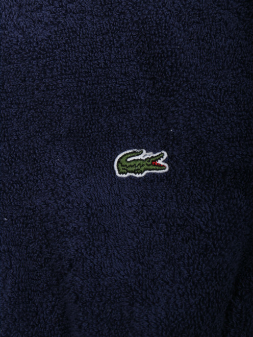 Халат из хлопка с декором Lacoste - Деталь