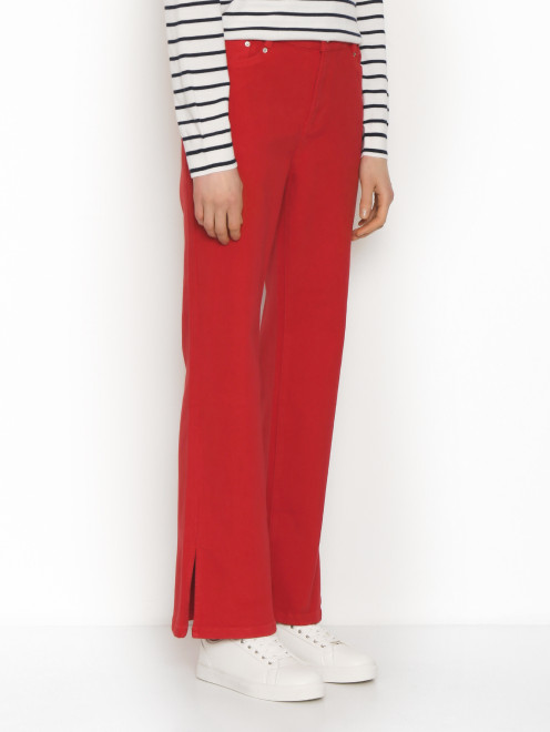 Красные джинсы с разрезами Laurel - МодельВерхНиз