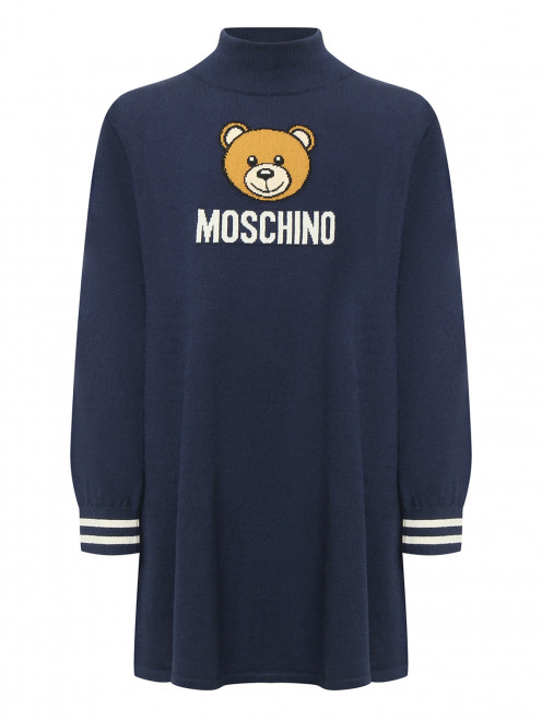 Платье из хлопка с рисунком  Moschino - Общий вид