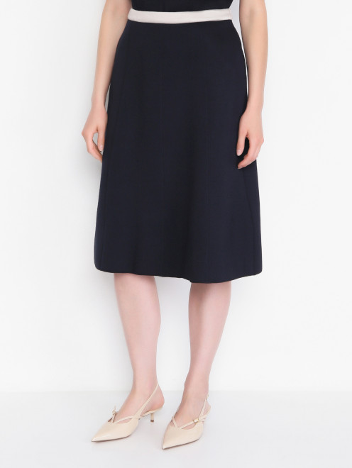 Юбка трикотажная с карманами Max Mara - МодельВерхНиз
