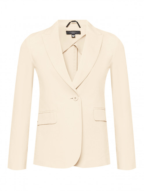 Однобортный жакет из смешанного хлопка Weekend Max Mara - Общий вид
