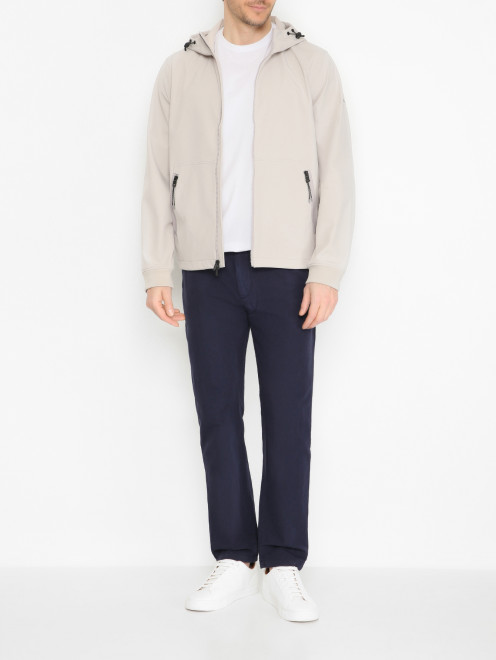 Куртка с карманами и капюшоном Woolrich - МодельОбщийВид