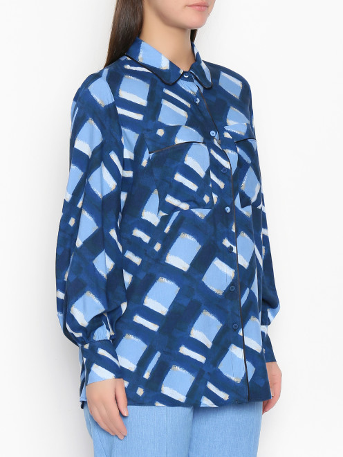 Блуза с накладными карманами Persona by Marina Rinaldi - МодельВерхНиз