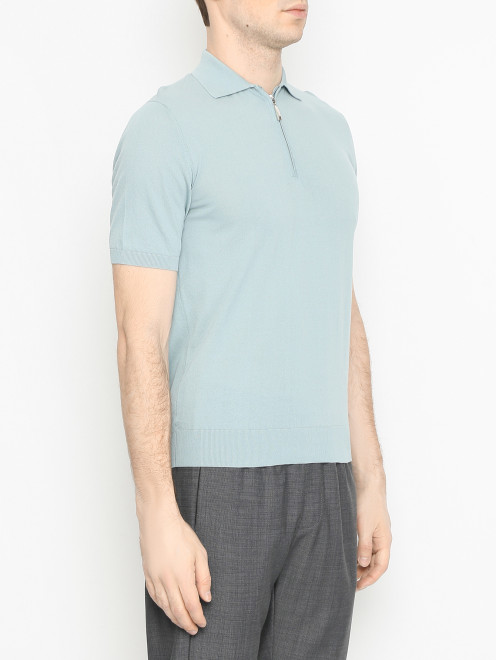 Джемпер из хлопка с воротом поло Doriani Cashmere - МодельВерхНиз