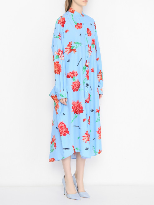 Платье с цветочным узором Moschino - МодельВерхНиз