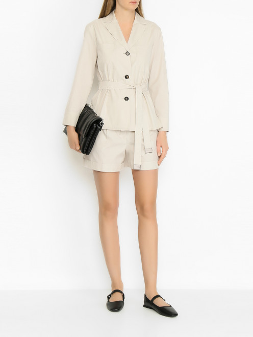 Хлопковые шорты с подворотом Max Mara - МодельОбщийВид