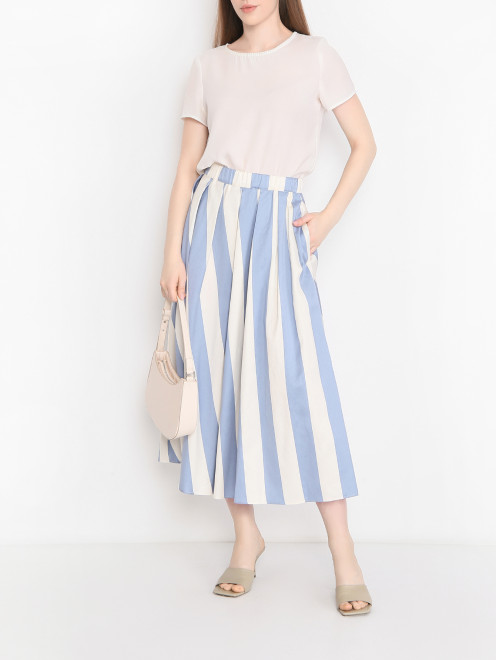 Юбка из шелка с узором Weekend Max Mara - МодельОбщийВид