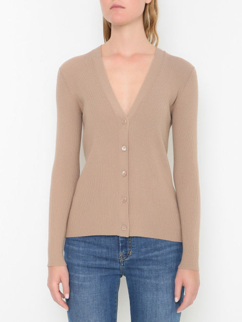 Базовый кардиган на пуговицах Weekend Max Mara - МодельВерхНиз
