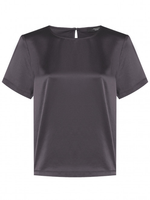 Однотонная футболка из текстиля Weekend Max Mara - Общий вид