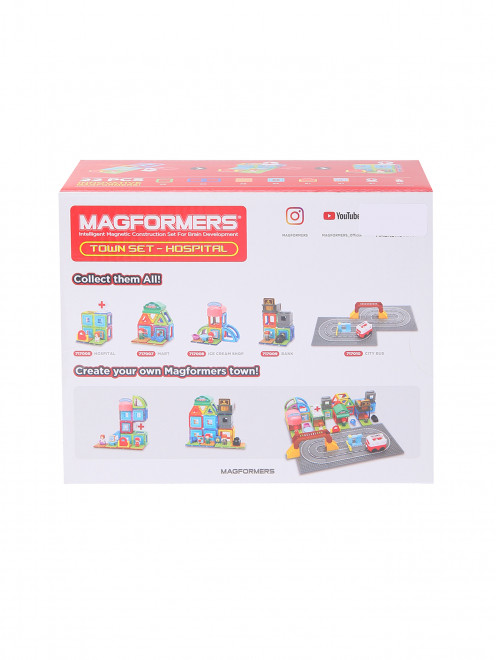 Магнитный конструктор MAGFORMERS 717006 Town Set Magformers - Обтравка1