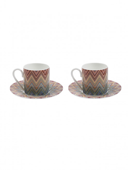 Набор кофейных чашек с узором Missoni - Обтравка1