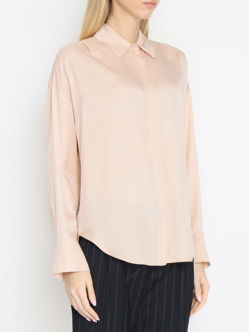 Однотонная блуза из шелка Lorena Antoniazzi - МодельВерхНиз