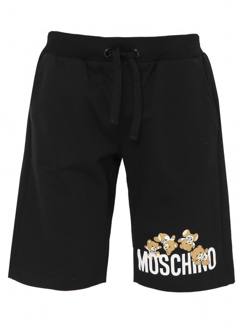 Трикотажные шорты на резинке Moschino - Общий вид