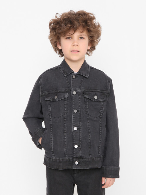 Куртка из денима на пуговицах Stella McCartney kids - МодельВерхНиз