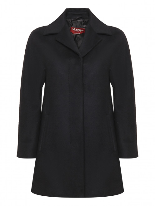 Полупальто из шерсти с карманами Max Mara - Общий вид