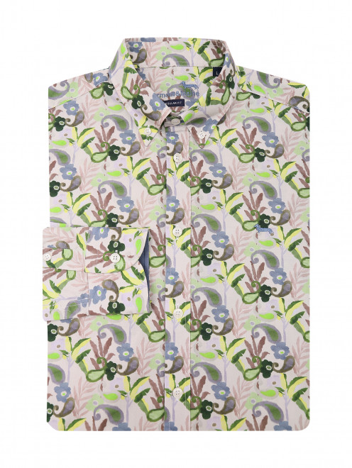 Рубашка из хлопка с узором Harmont & Blaine - Общий вид