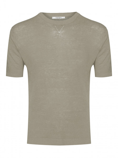 Трикотажная футболка из льна и хлопка Kangra Cashmere - Общий вид
