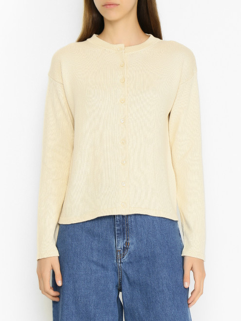Кардиган из хлопка Weekend Max Mara - МодельВерхНиз
