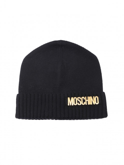 Шапка из шерсти с логотипом Moschino - Общий вид
