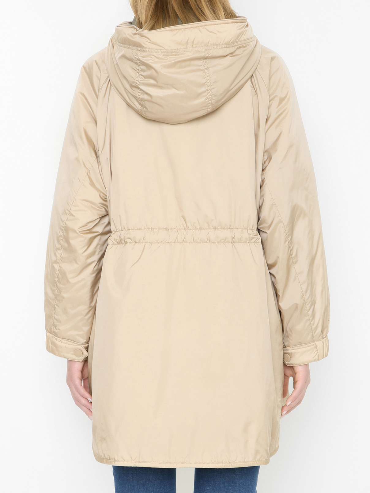 Weekend Max Mara бежевая двухсторонняя стеганая куртка (783398