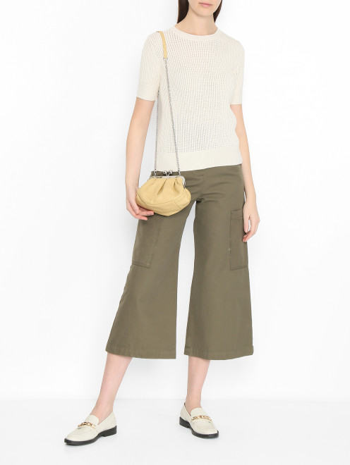 Сумка из мягкой кожи на цепочке Weekend Max Mara - МодельОбщийВид