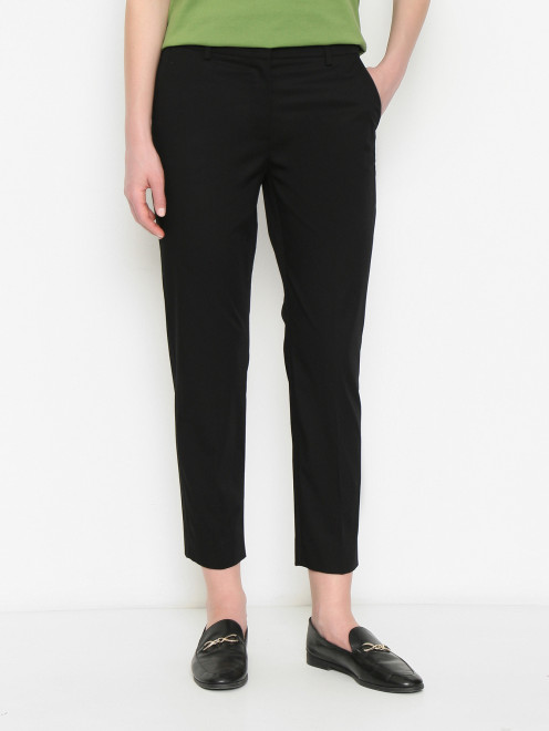 Укороченные брюки из хлопка Weekend Max Mara - МодельВерхНиз
