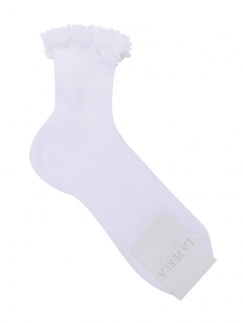 Носки хлопковые с кружевом La Perla - Общий вид