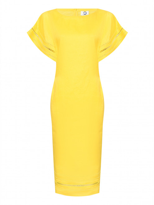Платье свободного кроя из льна Marina Rinaldi - Общий вид