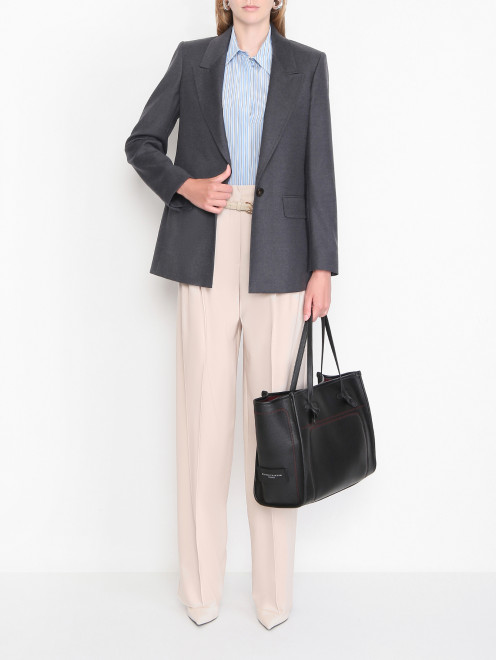 Жакет однотонный из шерсти Max Mara - МодельОбщийВид